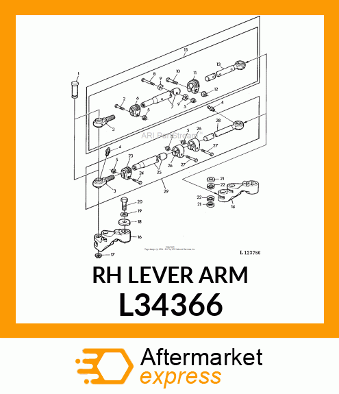 LEVER RH. B8A L34366