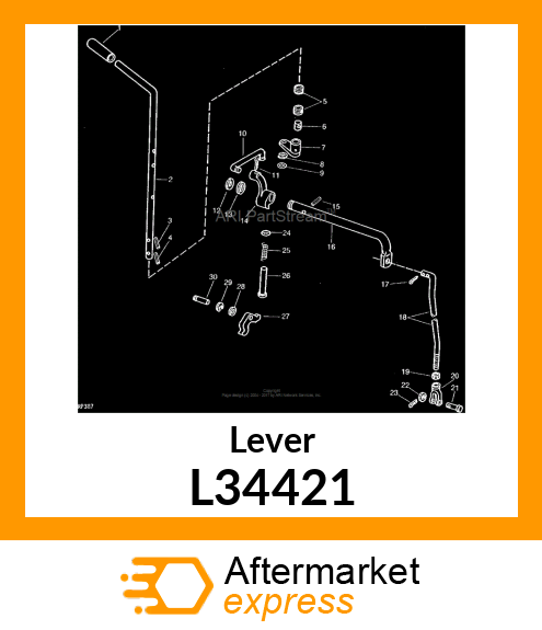 Lever L34421