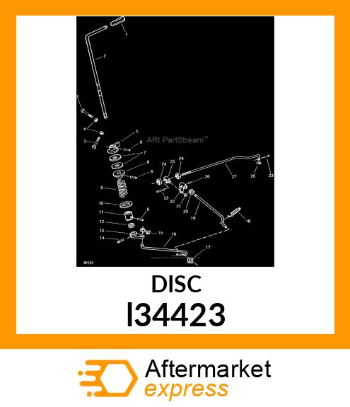 DISK, SPEED CONTROL, UPPER l34423