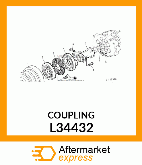 COUPLING,FRONT HALF FRONT HALF L34432