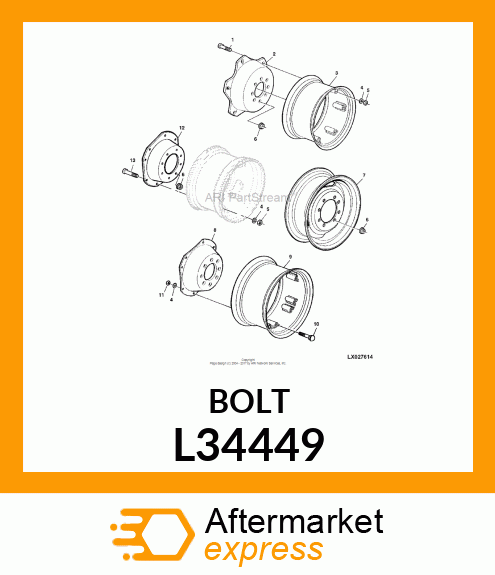 SCREW, FLANGED L34449