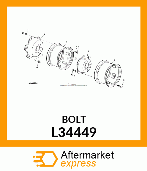 SCREW, FLANGED L34449