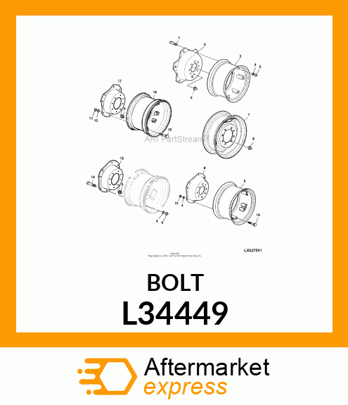 SCREW, FLANGED L34449