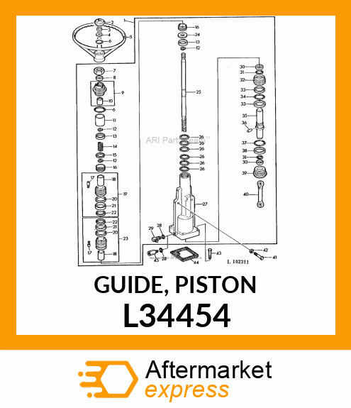 GUIDE, PISTON L34454