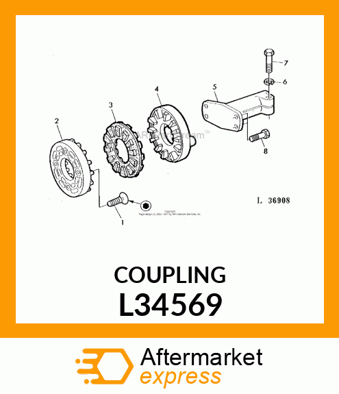 COUPLING,REAR HALF L34569