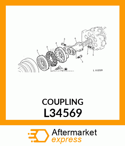 COUPLING,REAR HALF L34569