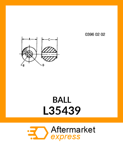 BALL, SLEEVER, KAT 3 L35439