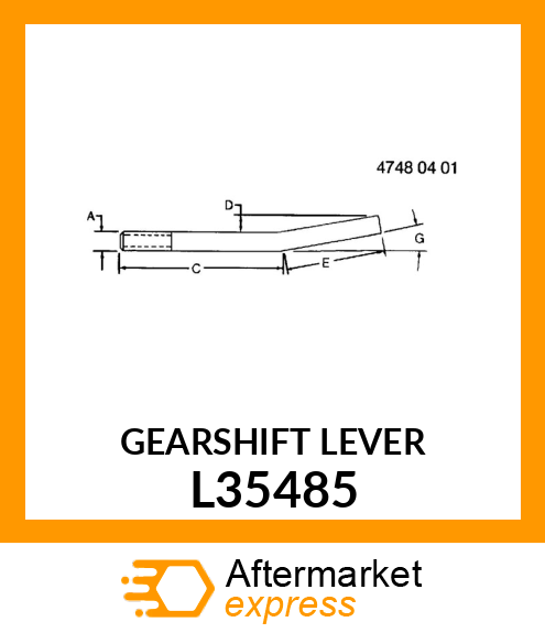 GEARSHIFT LEVER L35485