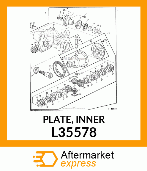 PLATE, INNER L35578