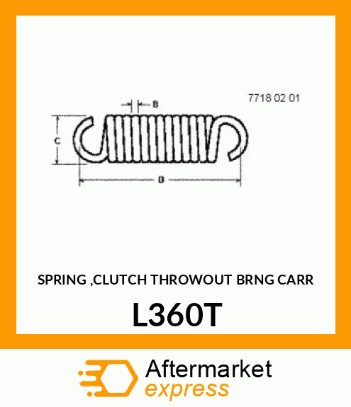 SPRING ,CLUTCH THROWOUT BRNG CARR L360T