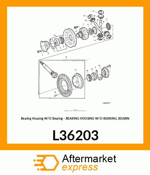 Bearing Housing W/O Bearing L36203