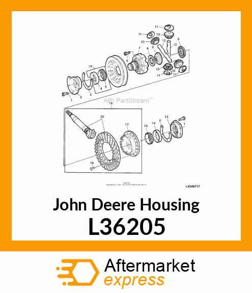 DIFFERENTIALGEHAEUSE RECHTS L36205