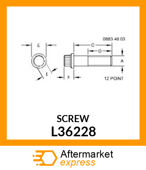 SCREW, FLANGED L36228