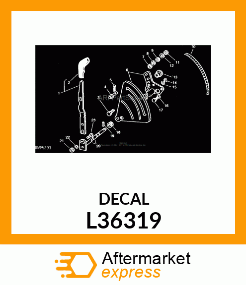 LABEL, ROCKSHAFT UNIT L36319