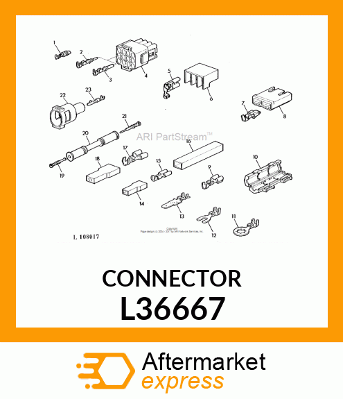 ELEC. CONNECTOR HOUSING L36667