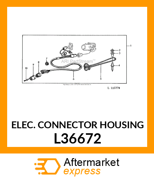 ELEC. CONNECTOR HOUSING L36672