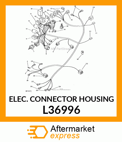 ELEC. CONNECTOR HOUSING L36996