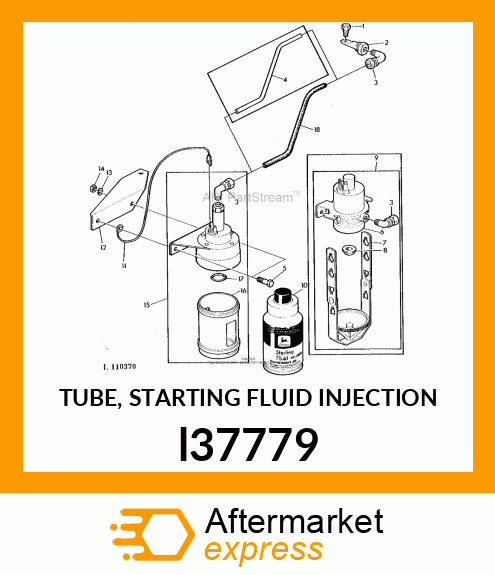 TUBE, STARTING FLUID INJECTION l37779