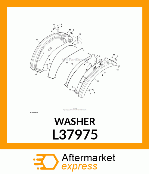 WASHER 6,5X35X3 DIN50961 ZNCF L37975