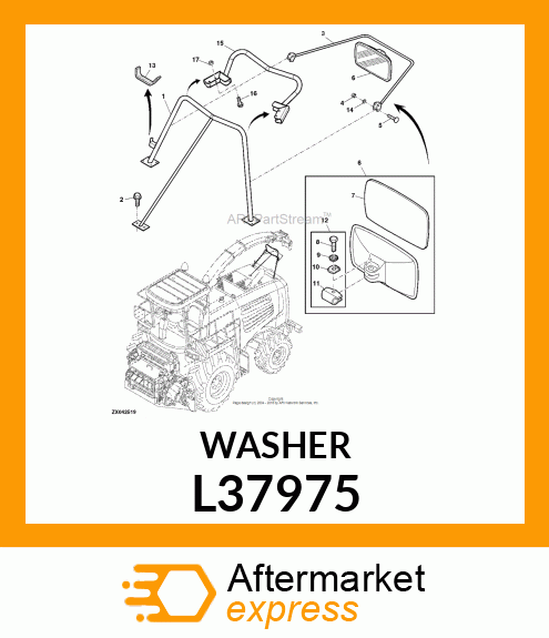 WASHER 6,5X35X3 DIN50961 ZNCF L37975