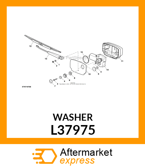 WASHER 6,5X35X3 DIN50961 ZNCF L37975