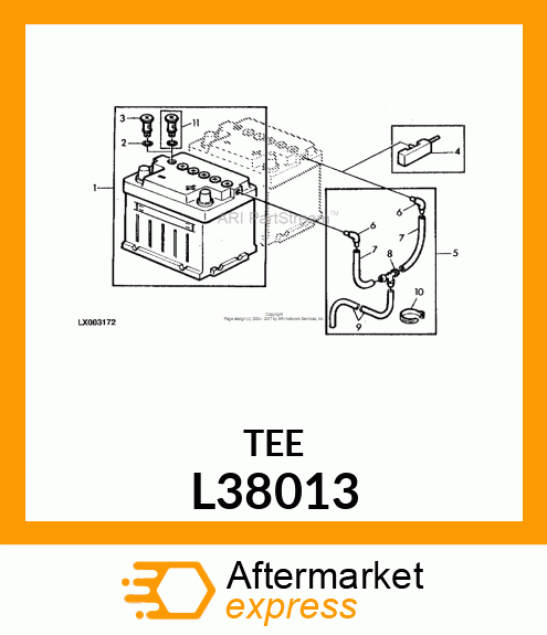 TEE FITTING L38013