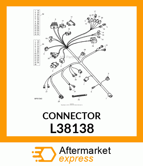 ELEC. CONNECTOR HOUSING L38138