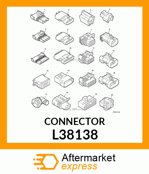 ELEC. CONNECTOR HOUSING L38138