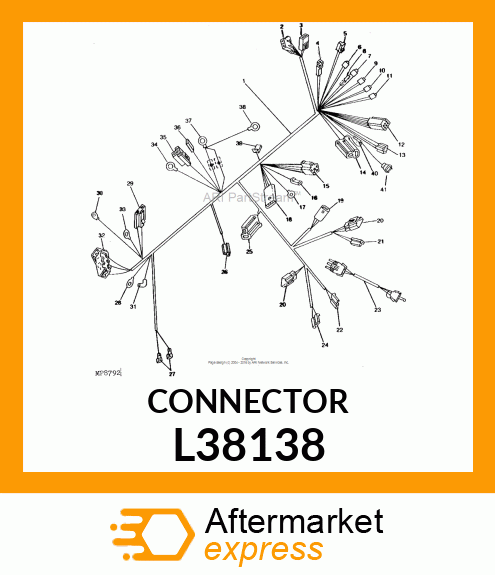 ELEC. CONNECTOR HOUSING L38138