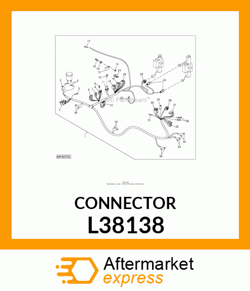 ELEC. CONNECTOR HOUSING L38138