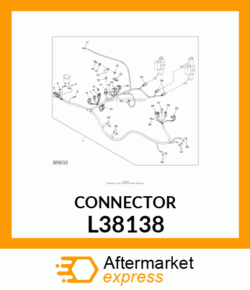 ELEC. CONNECTOR HOUSING L38138