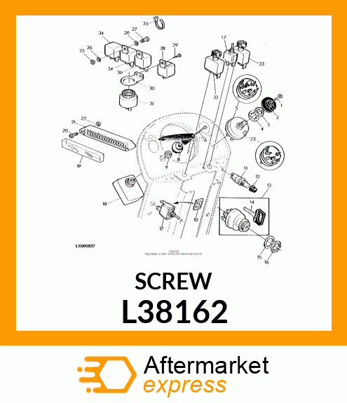 SCREW, FLANGED L38162