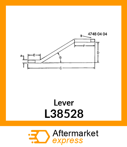 Lever L38528