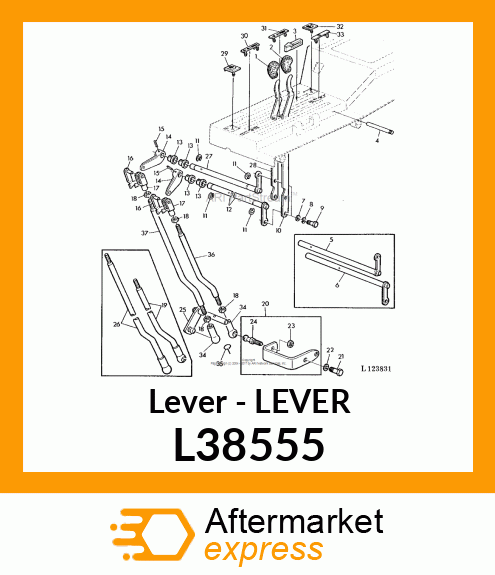 Lever L38555