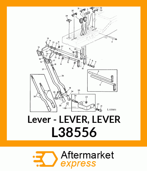 Lever L38556