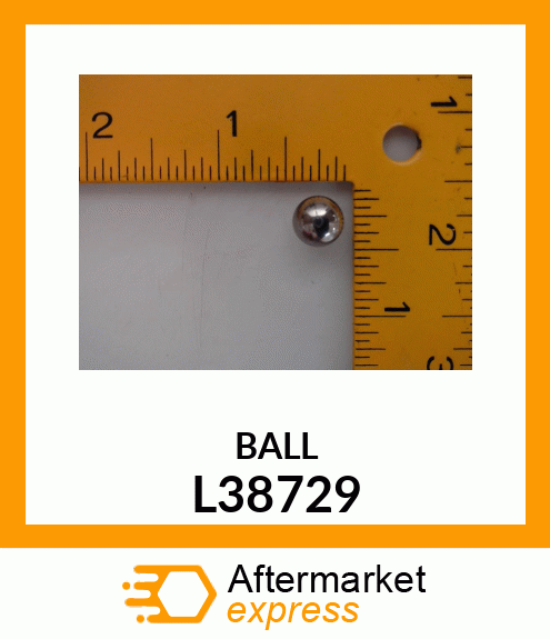 BALL, DIN 5401 9,525 KAT.III L38729