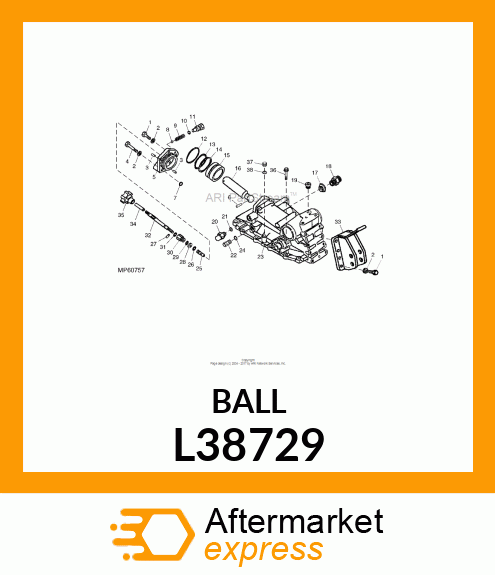 BALL, DIN 5401 9,525 KAT.III L38729