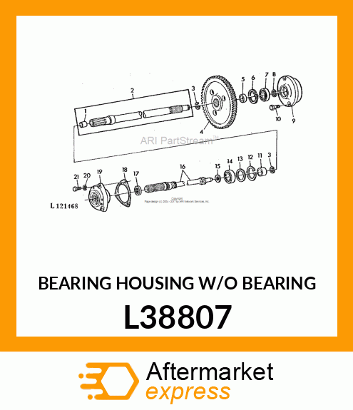 BEARING HOUSING W/O BEARING L38807