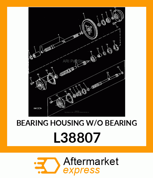 BEARING HOUSING W/O BEARING L38807