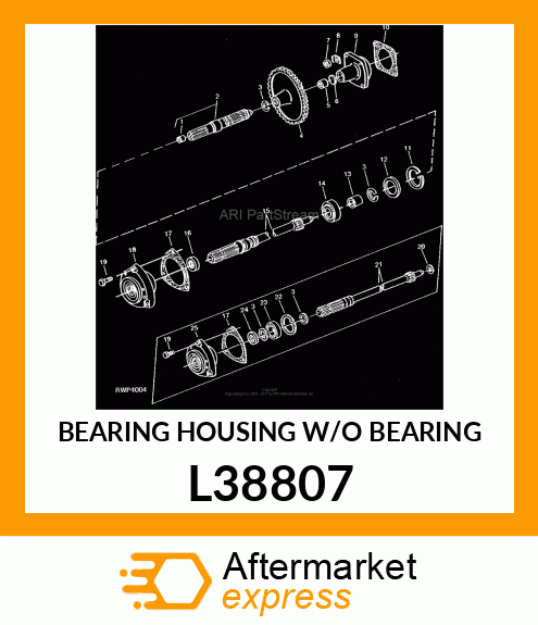 BEARING HOUSING W/O BEARING L38807