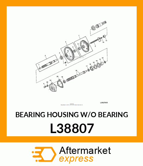 BEARING HOUSING W/O BEARING L38807