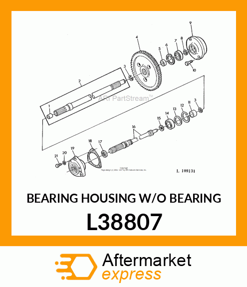 BEARING HOUSING W/O BEARING L38807