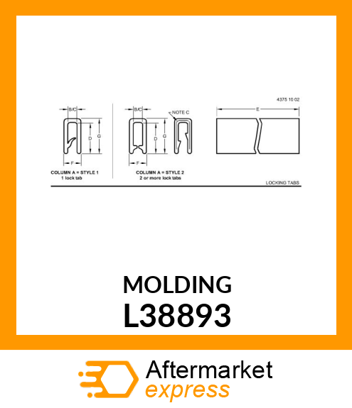 MOLDING L38893