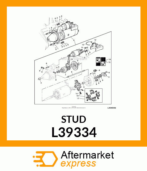 STUD 3/8 L39334