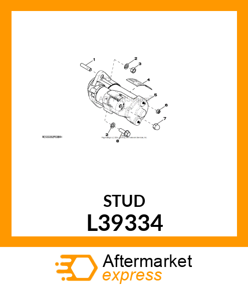 STUD 3/8 L39334