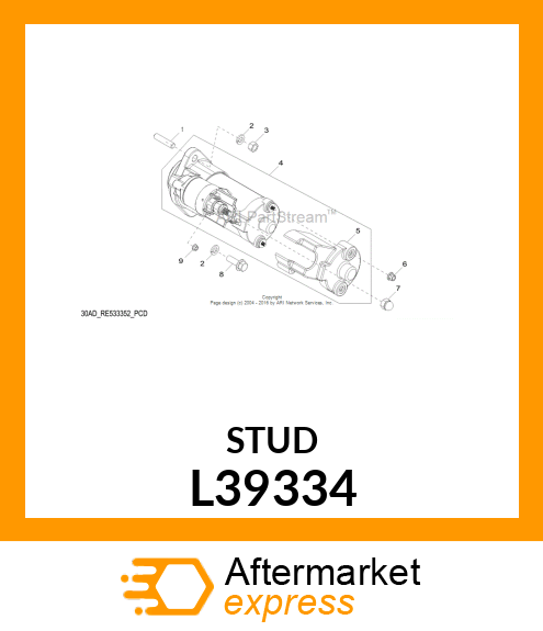 STUD 3/8 L39334