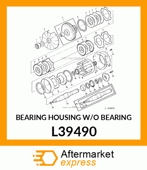 BEARING HOUSING W/O BEARING L39490