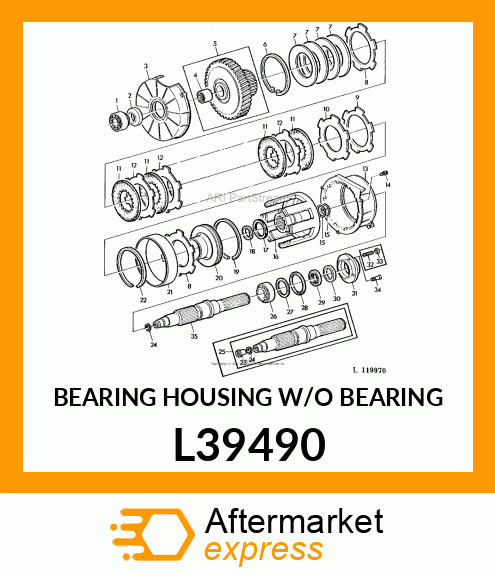 BEARING HOUSING W/O BEARING L39490