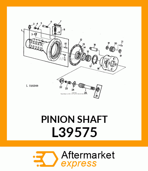 PLANET PINION SHAFT L39575