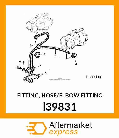 FITTING, HOSE/ELBOW FITTING l39831